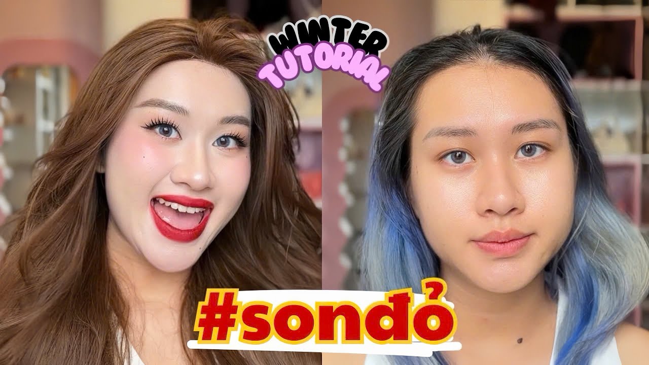 Trang điểm MÙA ĐÔNG cùng son đỏ 